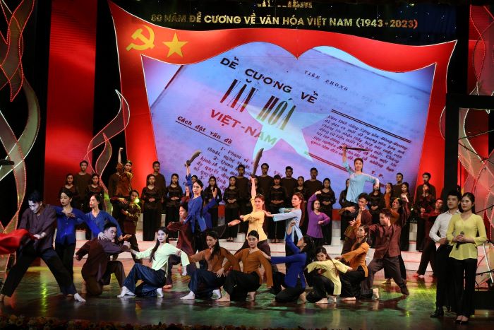 Kỷ niệm 80 năm ra đời Đề cương về Văn hóa Việt Nam được đề cử là sự kiện tiêu biểu trong lĩnh vực văn hóa và gia đình. Ảnh: BTC